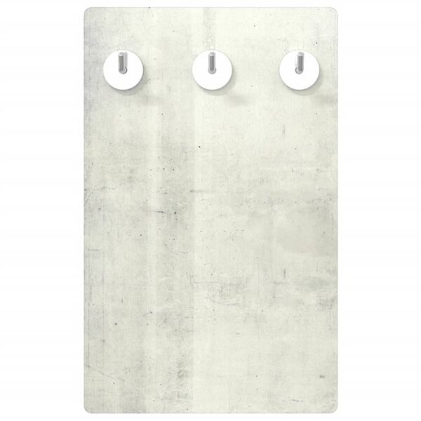 vidaXL Wall Mounted Coat Rack 40x25 cm Tempered Glass Stone Wall