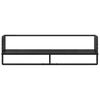 vidaXL Wall Shelf Set 6 pcs Black Oak 100 x 25 x 30 cm Engineered Wood