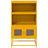 vidaXL Highboard Mustard Yellow 68x39x123 cm Steel