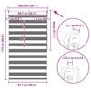 vidaXL Zebra blind 100.9x175 cm Fabric Width 96.7 cm coffee