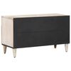 vidaXL TV Cabinet with Door White 80 x 31.5 x 46 cm Solid Mango Wood