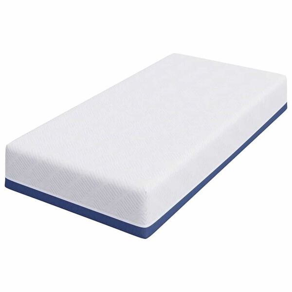 vidaXL Mattress White and Blue 80 x 160 cm Gel-Infused Foam