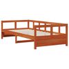 vidaXL Daybed without Mattress Wax Brown 90x200 cm Solid Wood Pine