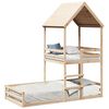 vidaXL Bunk Bed with Roof 90x200 cm Solid Wood Pine