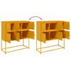 vidaXL Sideboard Mustard Yellow 100.5x39x107 cm Steel