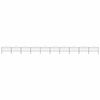 vidaXL Garden Fence with Spear Top Steel 1673x150 cm Black