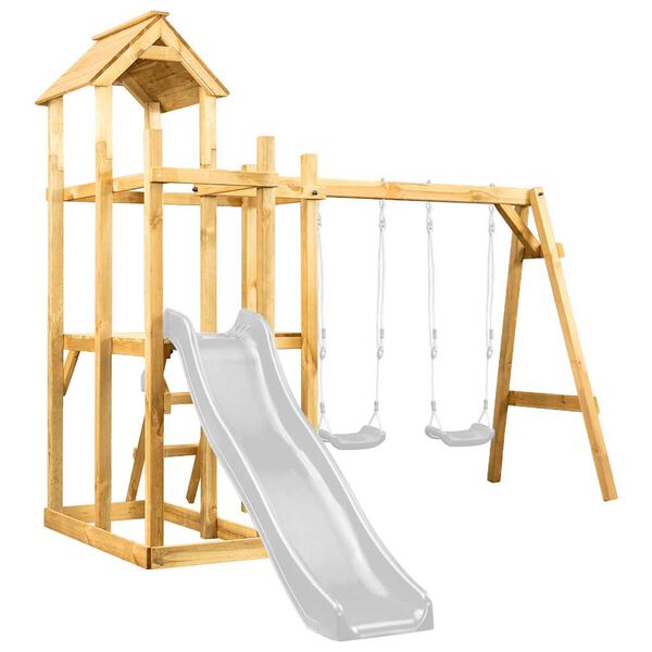 vidaXL Play Tower 285x120x226.5 cm Impregnated Wood Pine