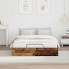 vidaXL Ottoman Bed Frame Old Wood 203 x 140 x 25 cm Chipboard