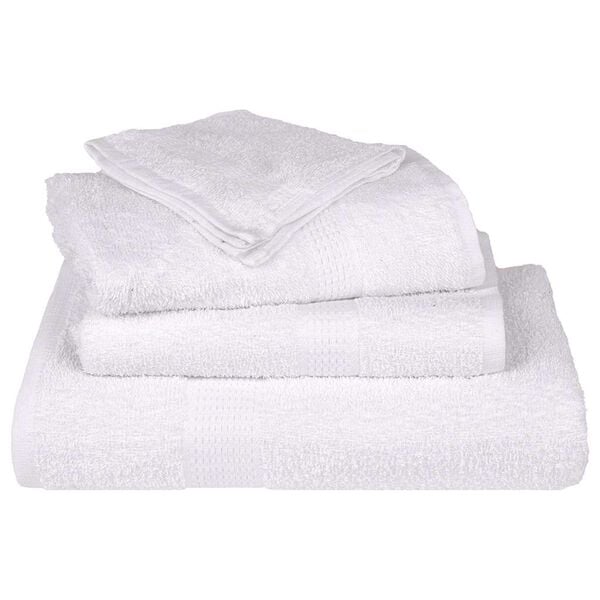 vidaXL Washcloths "FROGN" 2 pcs White 15x21 cm 360 gsm