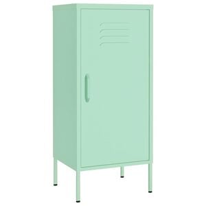 vidaXL Storage Cabinet | Mint | Steel | Medium | Height-Adjustable Shelves