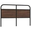 vidaXL Replace Headboard Brown Oak 150 cm Steel and Engineered Wood