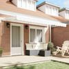 vidaXL Retractable Awning White 400 x 200 cm Fabric