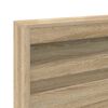 vidaXL Storage Headboard with Shelf Sonoma Oak 135 cm Engineered Wood