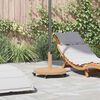 vidaXL Parasol Base Light Wood 48 x 48 x 32 cm