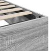 vidaXL Ottoman Bed Frame Grey Sonoma 203 x 180 x 25 cm Chipboard