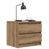 vidaXL Bedside Cabinet Artisan Oak 50x40x43.5 cm Engineered Wood