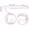 vidaXL Manual Awning Frame with LEDs White 4 x 2 m Aluminium