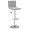 vidaXL Bar Stools 2 pcs Light Grey Velvet