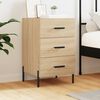 vidaXL Bedside Cabinet Sonoma Oak 40x40x66 cm Engineered Wood