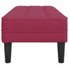 vidaXL Bench with Cushion Wine Red 113 x 57 x 39 cm Velvet