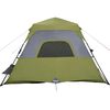 vidaXL Family Tent 6-Person Green Quick Release Waterproof