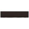 vidaXL Bathroom Countertop Dark Brown 180x40x(2-6) cm Treated Solid Wood