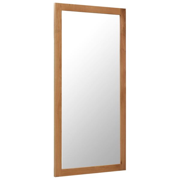 vidaXL Mirror 60x120 cm Solid Oak Wood