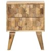 vidaXL Bedside Cabinet 40x30x50 cm Solid Mango Wood