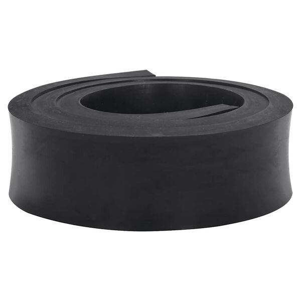 vidaXL Rubber Edge for Snow Plow Black 180x10x2 cm