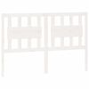 vidaXL Bed Headboard White 145.5x4x100 cm Solid Wood Pine