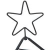 vidaXL Metal Christmas Tree with Stand Black 60 cm Steel