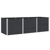 vidaXL Garden Raised Bed Black 300 x 100 x 91 cm WPC and Aluminium