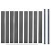 vidaXL Fence Panel Set Grey 180x186 cm WPC
