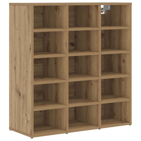 vidaXL Shoe Cabinet Artisan Oak 77.5 x 30 x 83.5 cm Engineered Wood