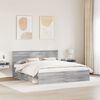 vidaXL Bed Frame Grey Sonoma 200 x 200 cm Engineered wood