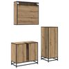 vidaXL Bathroom Furniture Set 3 pcs Artisan Oak Engineered Wood
