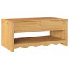 vidaXL Coffee Table Drammen Oak 99 x 55 x 45 cm Solid pine wood