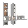 vidaXL 7 Piece TV Cabinet Set Grey Sonoma Engineered Wood