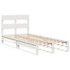 vidaXL Bed Frame without Mattress White 90x200 cm Solid Wood Pine