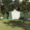 vidaXL Tipi Tent with Roof Green and Beige 492 x 492 x 275 cm Fabric