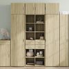 vidaXL Highboard Sonoma Oak 70x42.5x185 cm Engineered Wood