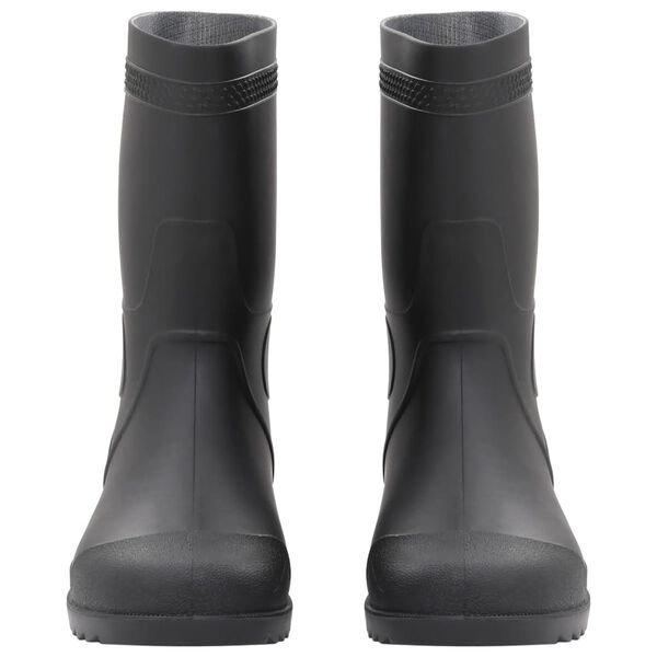 vidaXL Rain Boots Black Size 44 PVC