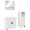 vidaXL Bathroom Furniture Set 3 pcs High Gloss White 61 x 35 x 64 cm