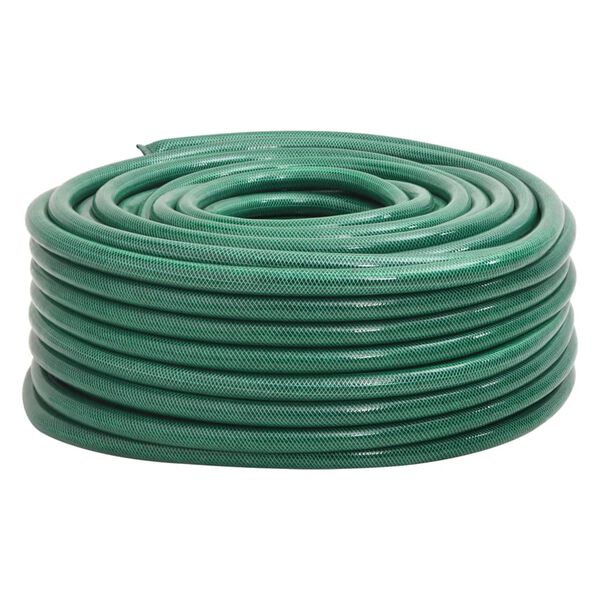 vidaXL Garden Hose Green 1" 100 m PVC