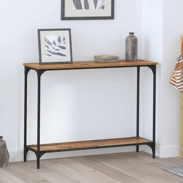 vidaXL Console Table Old wood 101 x 30.5 x 75 cm Engineered wood