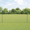 vidaXL Fence with Post Grey 1.6 x 50 m Steel and PVC