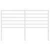 vidaXL Metal Headboard White 135 cm