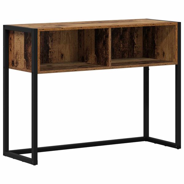 vidaXL End Table Old Wood 100 x 36 x 75 cm Engineered Wood