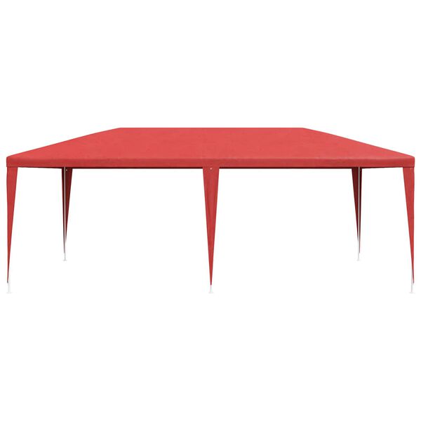 vidaXL Party Tent Red 600 x 300 x 255 cm PE and Steel