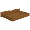vidaXL Bed Frame without Mattress Honey Brown Solid Wood 200x200 cm (322116+2x321987)